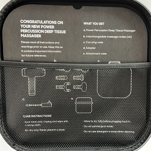 SHARPER Image, power percussion deep tissue massager. - Picture 6 of 7